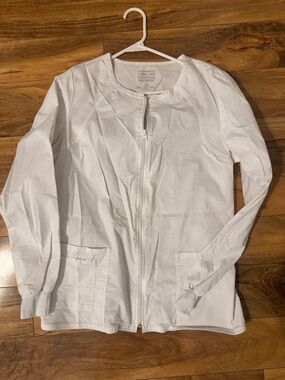 Cherokee White Zip Utility Jacket